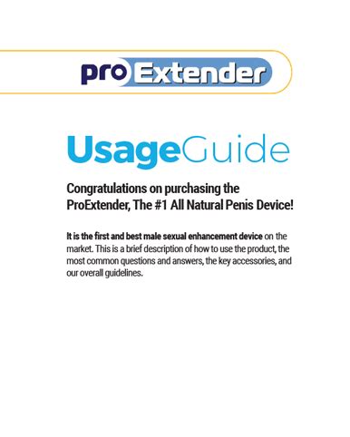 ProExtender Instructional .
